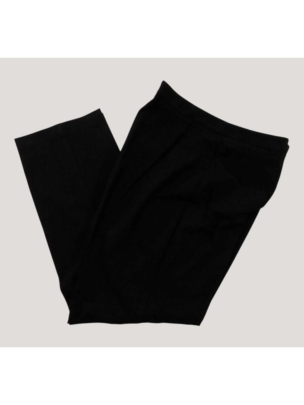 Liz Claiborne LizSport Pants Womens Size 14 Black Flat Front Office Wear